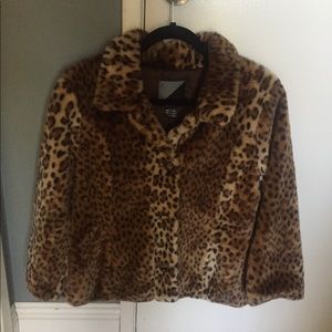 Volcom Cheetah faux-fur jacket